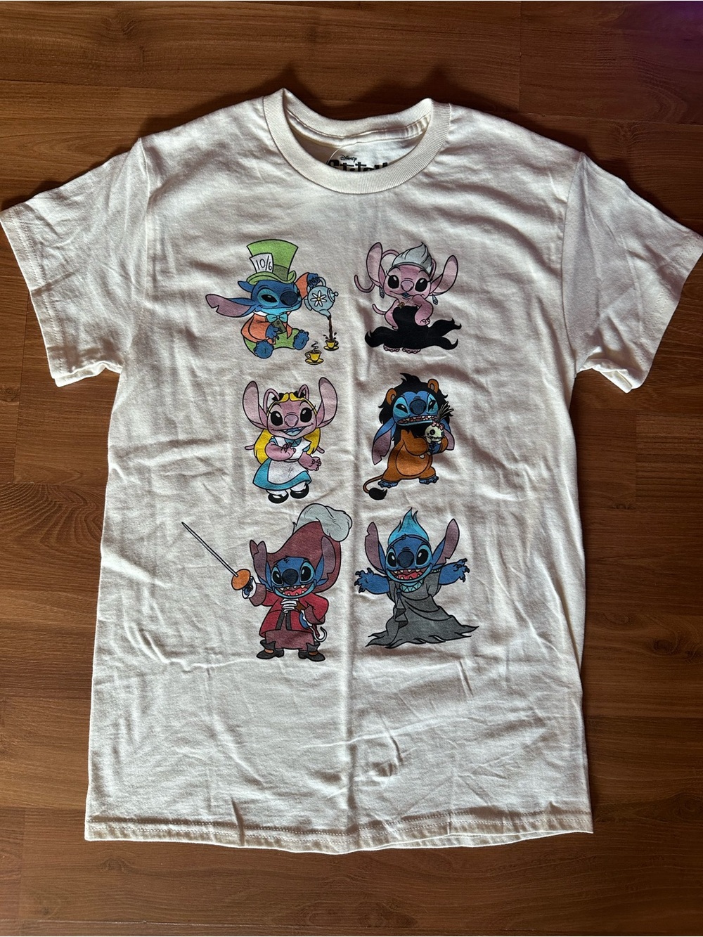 Disney Tee with Multi-Color Stitch Character Lineup Halloween